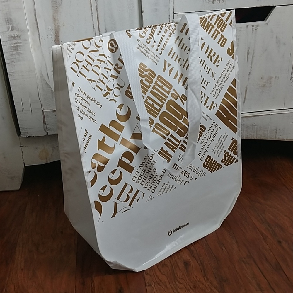 🍋NEVER USED Large Lululemon Reusable Tote 🍋